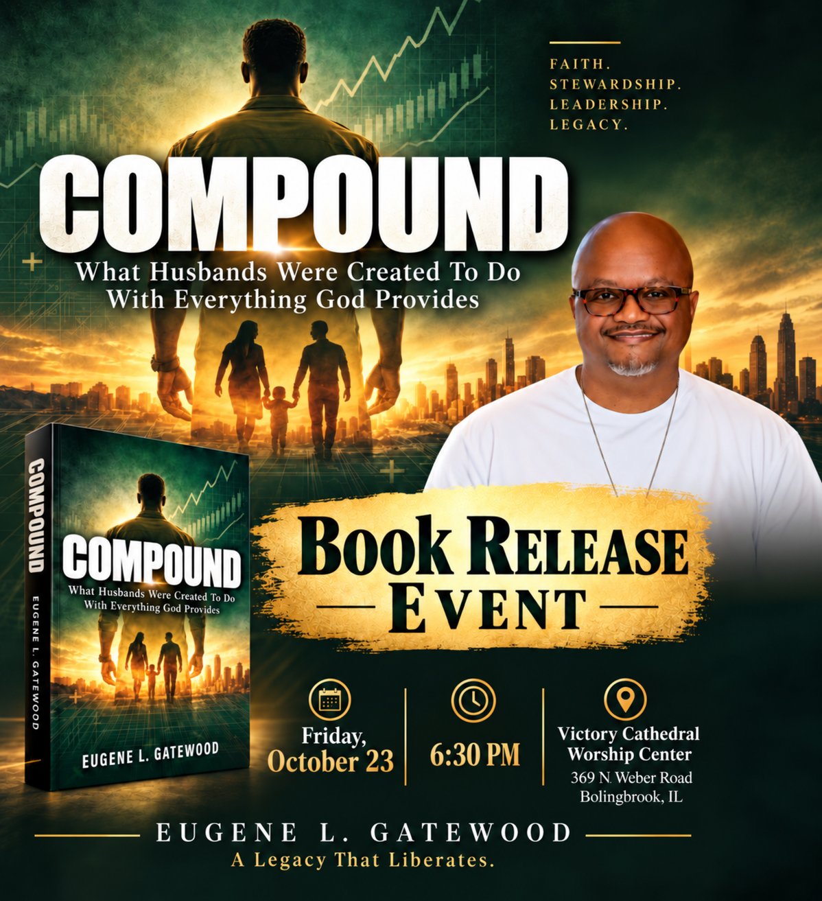 COMPOUND Book Release Event — Friday October 23, 6:30 PM, Victory Cathedral Worship Center, Bolingbrook IL